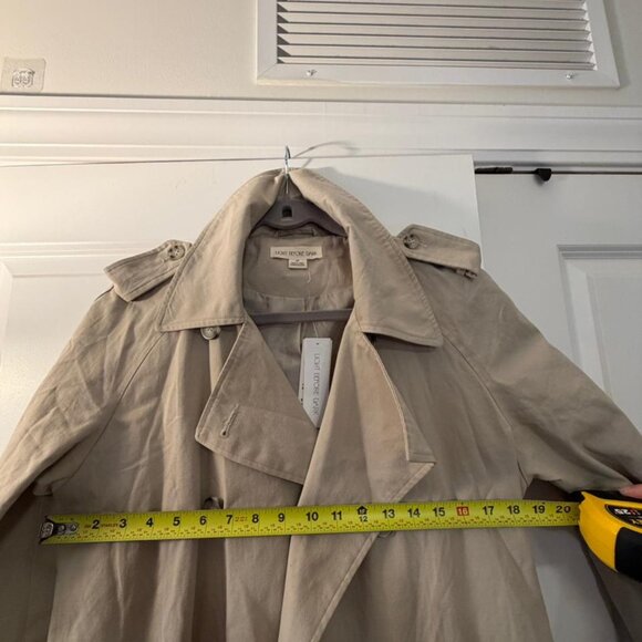 Light Before Dark Classic Trench Coat – Size Small Petite – NWT - Picture 6 of 7
